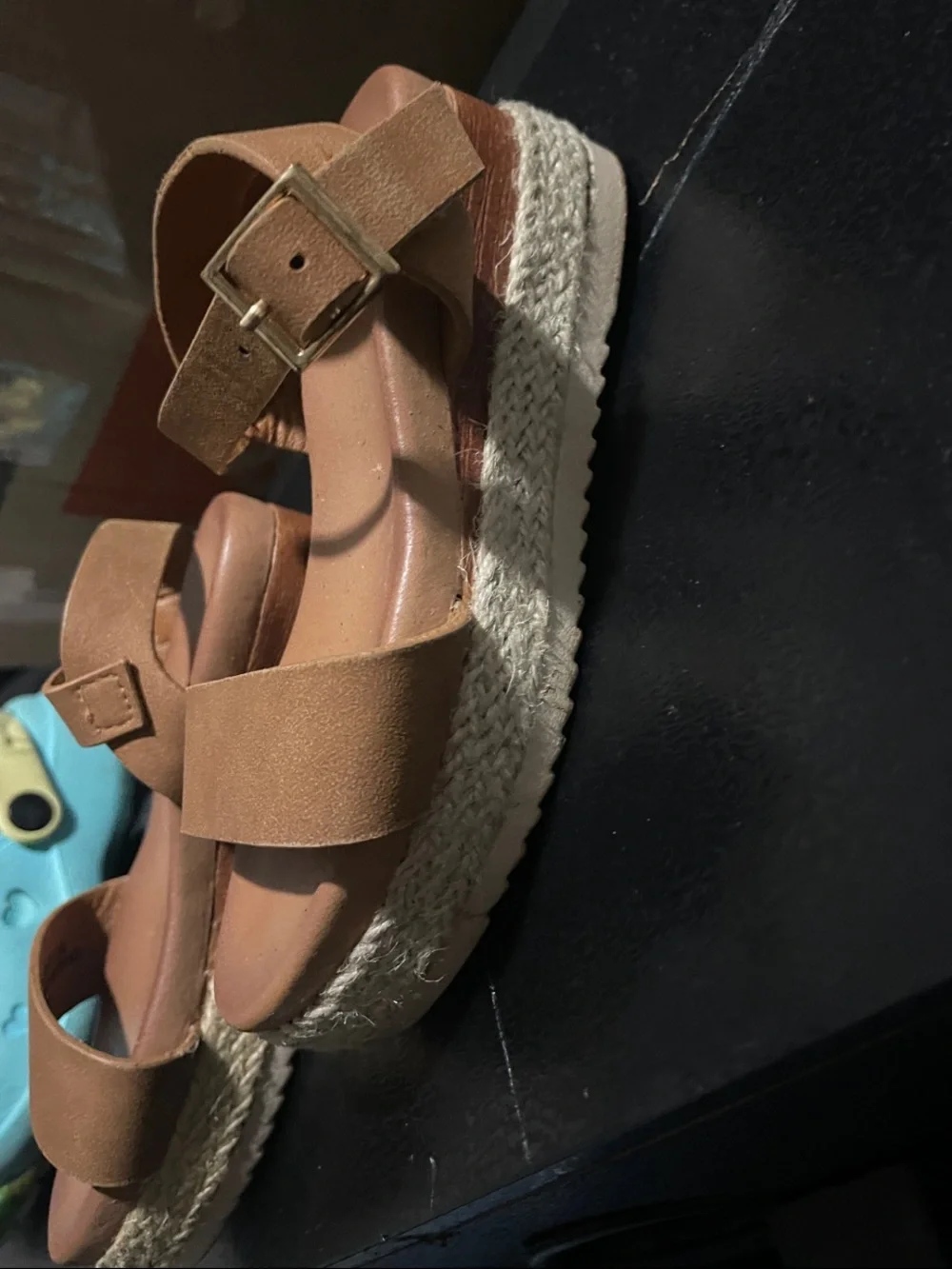 Kids Tan Espadrille Platform Sandals - Casual Summer Comfort